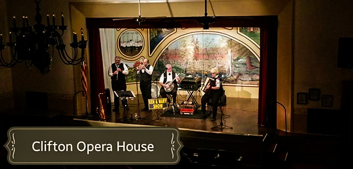In concert at the Clifton Opera House 8/1/15